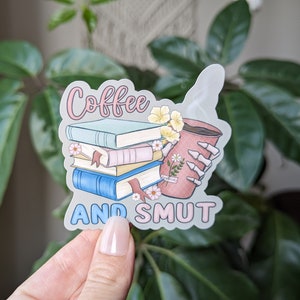 Stickers livres de café pour Kindle, cadeaux lecteur charbon pour femmes, stickers amateurs de café pour verres, cadeaux livres pour amateurs de livres, produits booktok