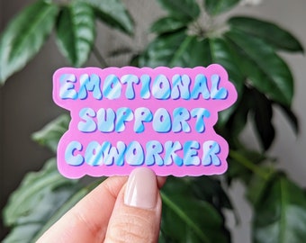 Pegatina de apoyo emocional para compañeros de trabajo: un regalo divertido para tu mejor amiga en el trabajo
