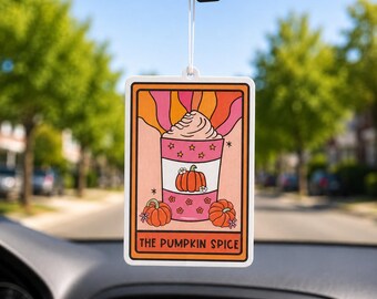 Pumpkin Spice Car Air Freshener, Fall Car Air Freshener, Pumpkin Car Accessory, Autumn Car Decor, Pumpkin Spice Lover Gift