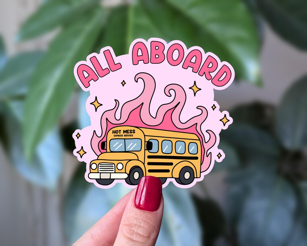 Mess Sticker Hot Mess Express Sticker: Funny Relatable Humor, Laptop Decal - Etsy