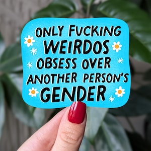 Sticker LGBTQ+ drôle, sticker égalité des genres, cadeau de fierté, sticker féministe, sticker sarcastique pour bouteille d'eau, stickers pour ordinateur portable