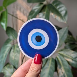 Autocollant mauvais œil pour Kindle, autocollant de protection pour bouteille d'eau, cadeaux d'amitié pour meilleur ami, mauvais œil grec, autocollants porte-bonheur pour