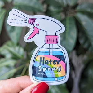 Spray anti-haine, autocollant sarcastique pour bouteille d'eau, cadeaux motivants pour meilleur ami, autocollants colorés pour Kindle, autocollant d'entretien