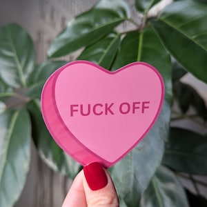 Sticker coeur conversation pour ordinateur portable, cadeau amusant pour petit ami, anti-valentin, stickers sarcastiques pour coque de téléphone, sticker coeur pour elle