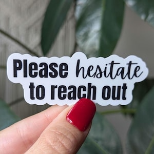 N'hésitez pas à nous contacter, autocollants impertinents pour hydroflask rigolos, autocollants introvertis pour coque de téléphone, autocollants anti-sociaux, cadeaux sarcastiques pour
