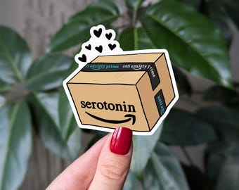 Sticker anti-anxiété à la sérotonine : cadeau amusant pour la santé mentale