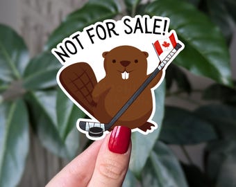 Adesivo engraçado de hóquei de castor: decalque político do Canadá