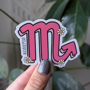 Sticker Scorpion pour Kindle, stickers astrologie pour bouteille d'eau, stickers signe du zodiaque, horoscope, cadeaux de sorcellerie pour elle, cadeaux métaphysiques