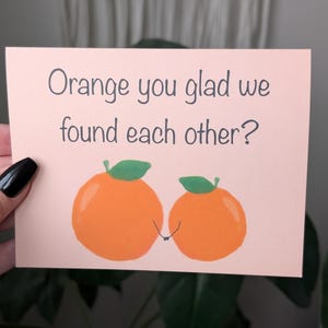 Vous êtes heureux de nous trouver, carte de voeux mignon jeu de mots, carte d'anniversaire drôle, carte petit ami, carte petite amie, carte mignon couple
