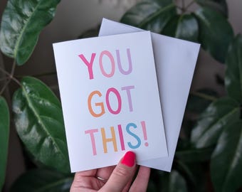 Tienes esta tarjeta: Tarjeta de felicitación de ánimo