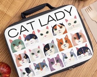 Borsa per il pranzo Cat Lady - Regalo perfetto per gli amanti dei gatti