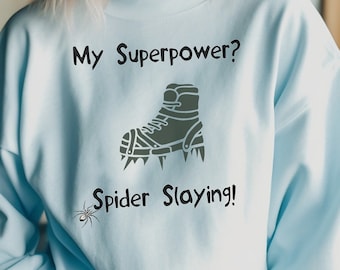 Spider Hater Crewneck Sweatshirt, Funny Shirt, Gift Item, Gift for Mom