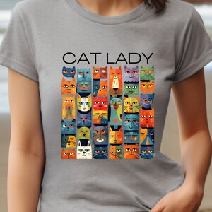 Cat Lady Unisex Cotton Tee, Cat Lover, Cat T-Shirt, Cat Shirt, Gift for Cat Lover, Gift for Friend, Funny T-Shirt