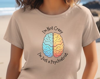 Uniseks katoenen T-shirt therapeut, cadeau voor therapeut, geestelijke gezondheidswerker, psycholoog, psychologie, grappig T-shirt