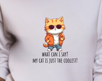 Felpa amante dei gatti, gatto, signora dei gatti, amante dei gatti, camicia per gatti, camicia per gatti divertente, regalo per l'amante dei gatti, regalo per la mamma, regalo per un amico, camicia divertente