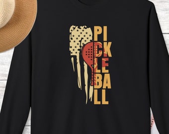 Pickleball Unisex Softstyle Fleece Rundhals-Sweatshirt, Pickleball Liebhaber-Sweatshirt, Weihnachtsgeschenk
