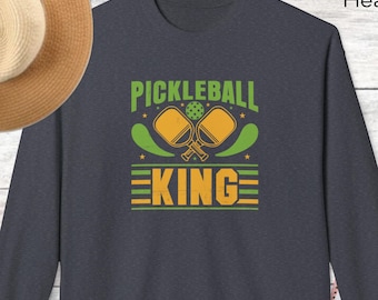 Pickleball Unisex Softstyle Fleece Rundhals-Sweatshirt, Pickleball Liebhaber-Sweatshirt, Weihnachtsgeschenk