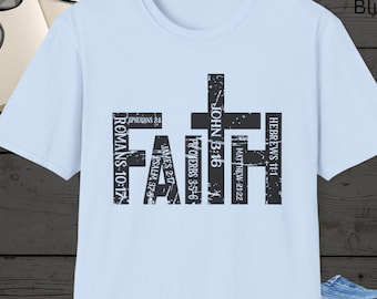 Tro Unisex Softstyle T-shirt, Kristen T-shirt, Julklapp, Andlig Gåva, Trons Person