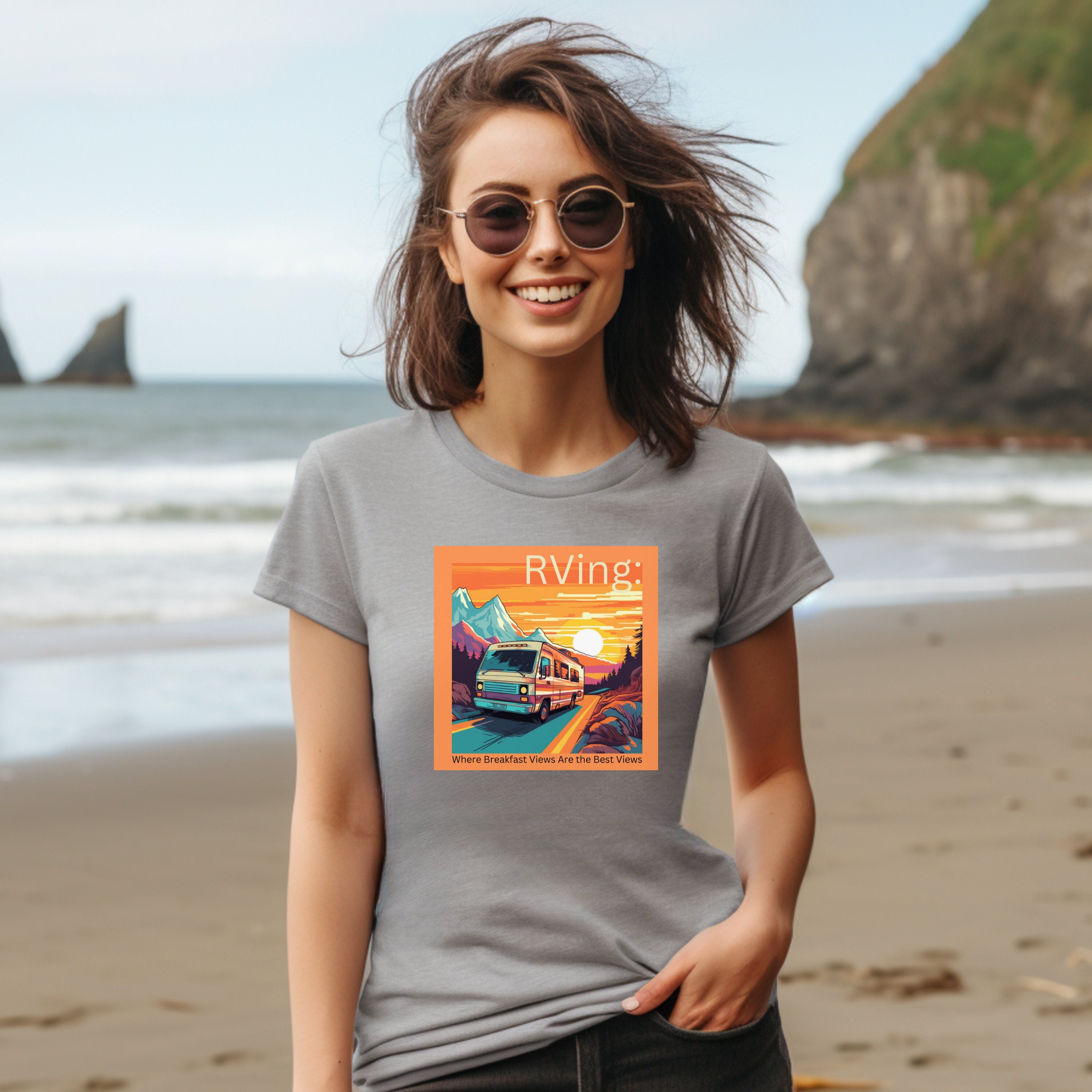 T-shirt en coton unisexe pour camping-car, camping, véhicule de loisirs, camping-car, voyage, camping-car, camping-car, article cadeau, T-shirt de cam