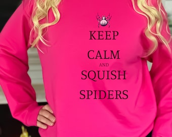 Spider Hater Crewneck Sweatshirt, Funny Shirt, Gift Item, Gift for Mom