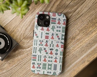 Mahjong IPhone and Samsung Tough Phone Cases, Iphone 16, 16 Pro Max, Samsung Cases, Lots of Styles. Mahjongg Lover