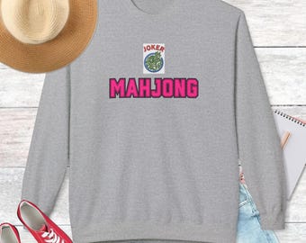 Sudadera Mahjong, suéter unisex para amantes del Mahjong, suéter polar suave, suéter Mahjongg, regalo para amantes del Mahjong, ropa informal para estar en casa