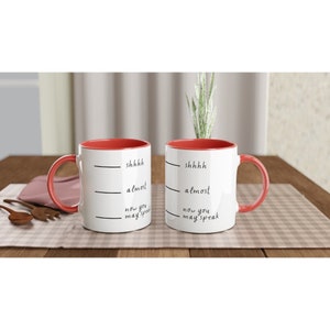 Coffee First11oz Ceramic Mug with Color Inside