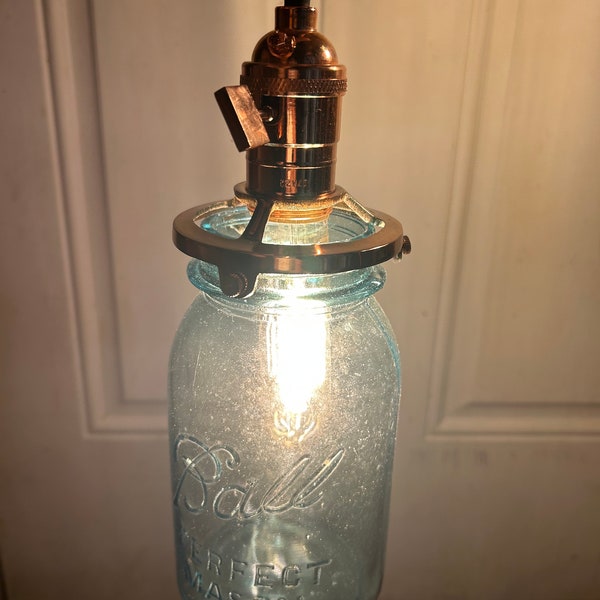Jar Light Fixture Etsy