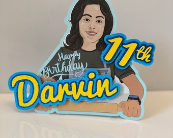 Paperart illustrated Topper