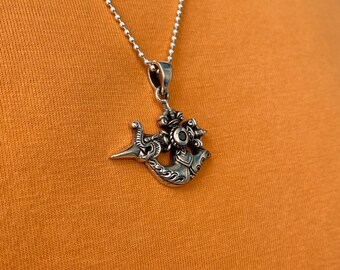Viking Axe Pendant, Sterling Silver Men&#39;s War Pendant, Norse Mythology Jewelry, Gift for Him, Ragnars Axe, Silver Scandinavian Axe Pendant
