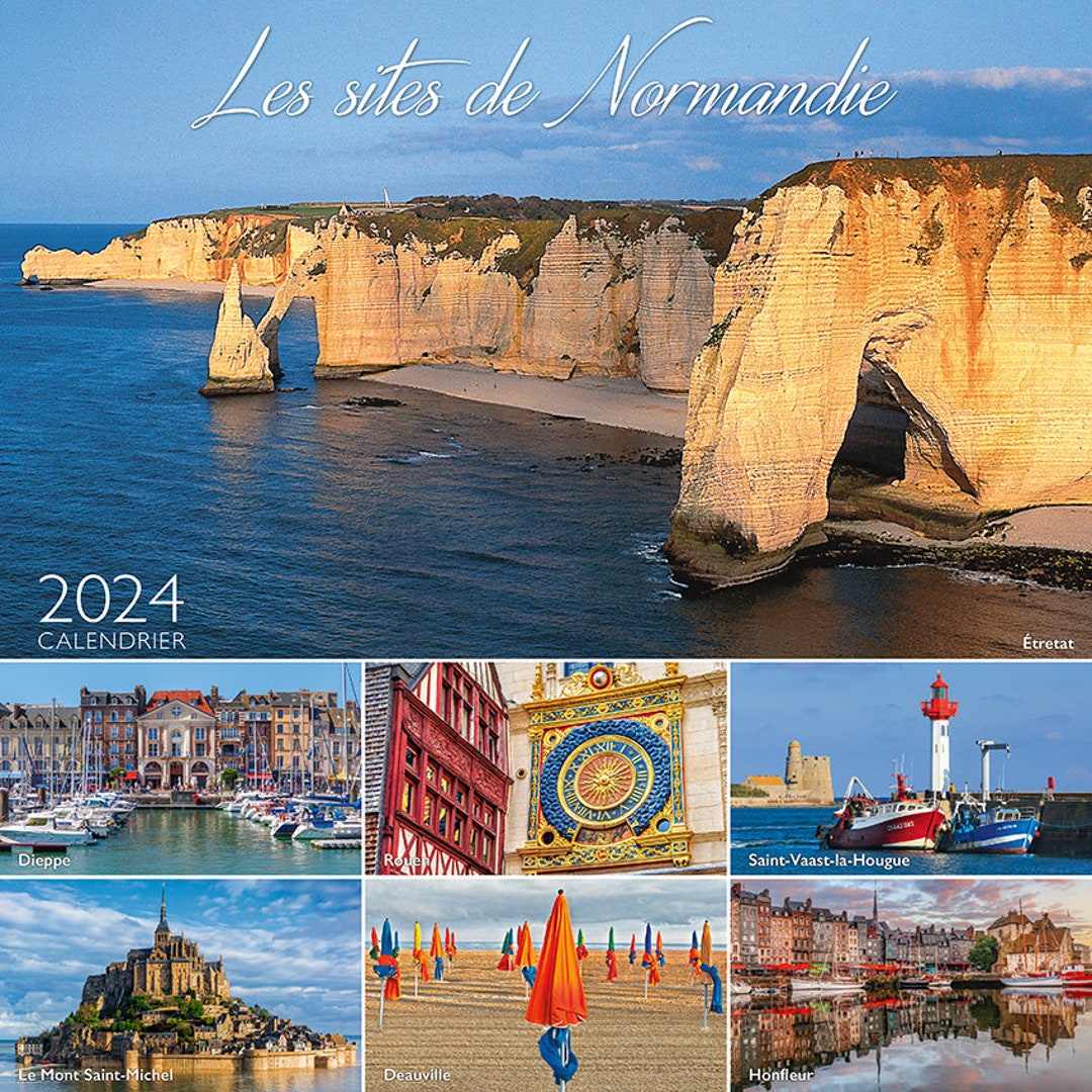 2024 Calendar Normandy Cliffs of Etretat Petite Boutique Etsy