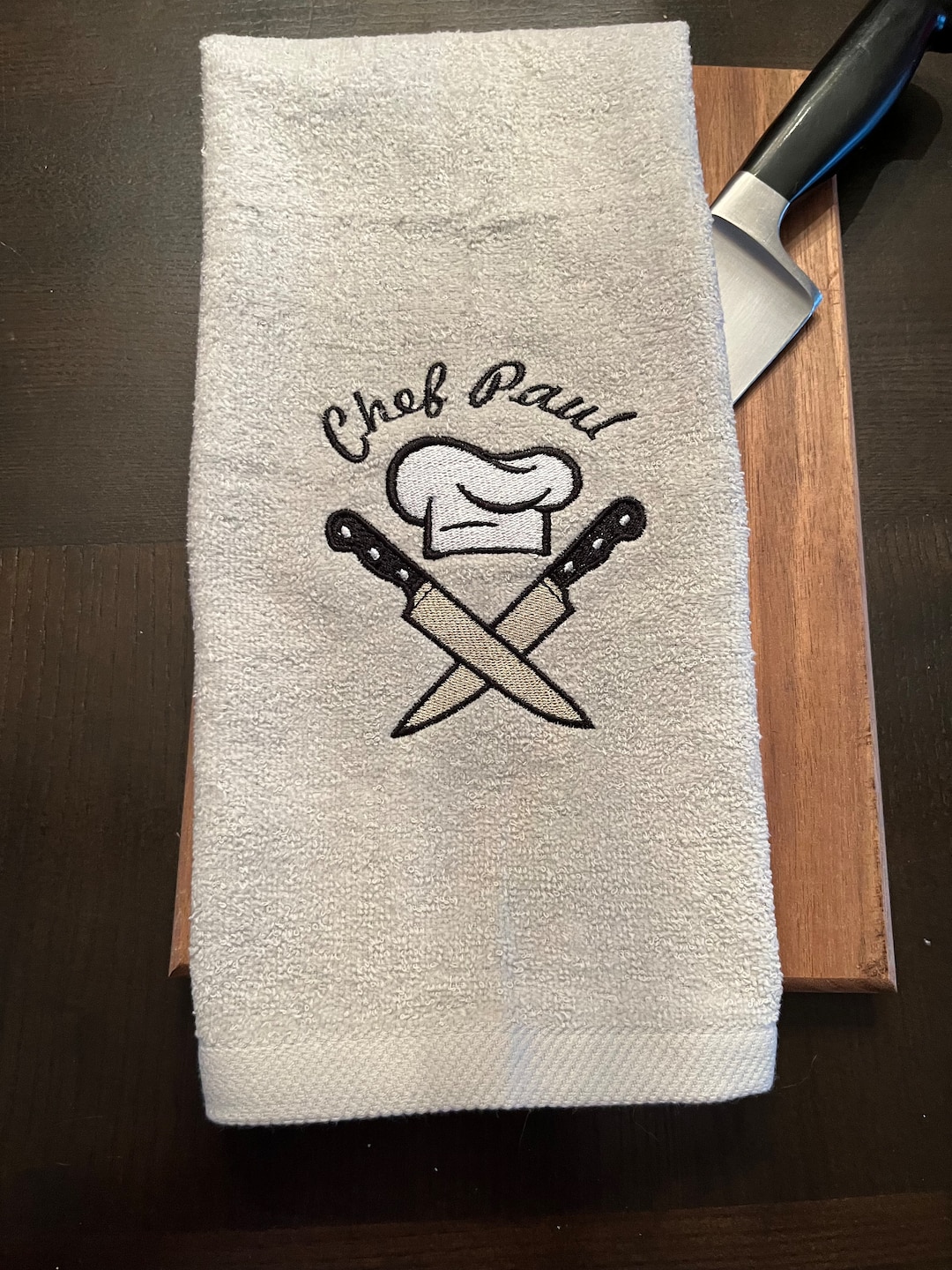 Personalized Chef Dish Towel Personalized Chef Tea Towel