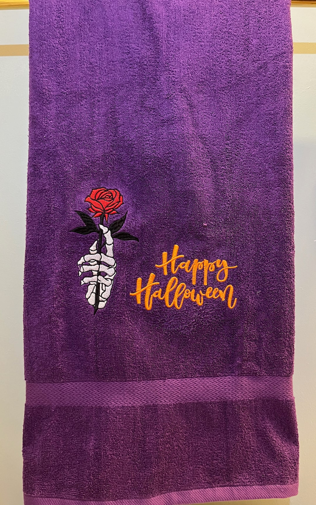 Halloween Bath Towel Set Halloween Bath Towel Spooky Bath Etsy