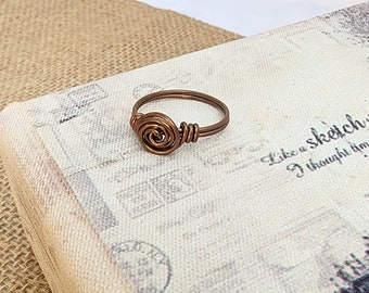 Kupfer Swirl Ring