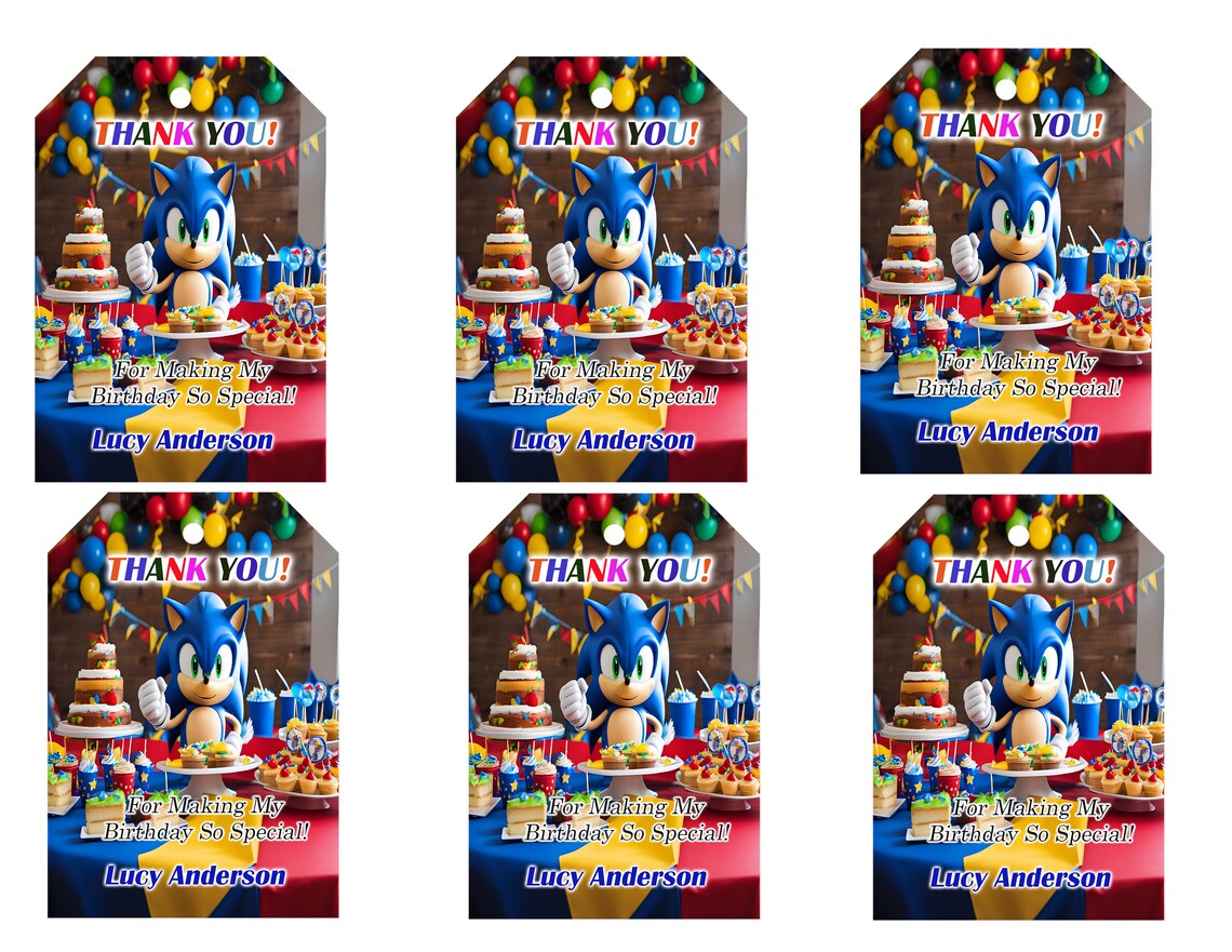 Editable Digital Sonic Birthday Invitation, Super Sonic Birthday