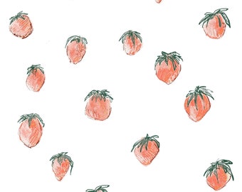 Strawberry Art Print Cute Nursery Decor Printable Nursery Art Fruit Art DIGITAL DOWNLOAD