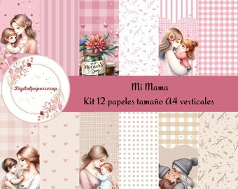 My mom digital papers kit