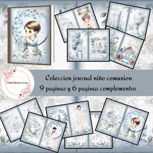 Kit Journal Mi Primera Comunion Niño