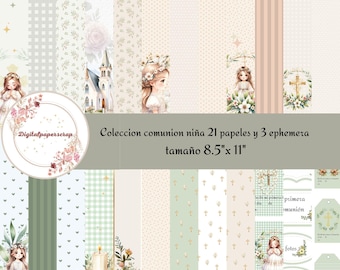 My first communion green