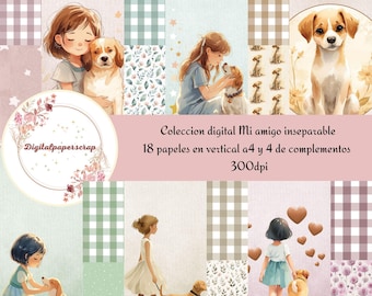 My Inseparable Friend – Digital Scrapbooking Paper Collection