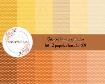 Basic warm range polka dots