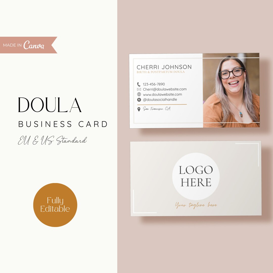 Doula Rack Card Examples Doula Business Card, Doula Marketing Card, Doula Business Marketing ...