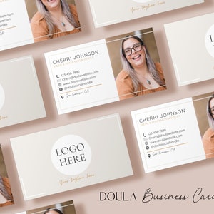 Tarjeta de presentación de doula, tarjeta de marketing de doula, marketing empresarial de doula, plantilla de doula de parto, doula posparto, tarjeta de contacto de doula