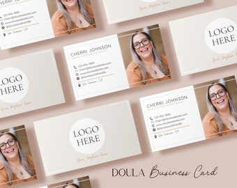 Doula Business Card, Doula Marketing Card, Doula Business Marketing, Birth Doula Template, Postpartum Doula, Doula Contact Card