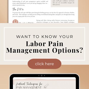 Labour Support Birth Planning Options