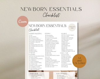 Newborn Essentials Checklist, Newborn Must Haves, Baby Essentials List, Baby Checklist, Baby Preparation, Mom to be gift, Baby Planning
