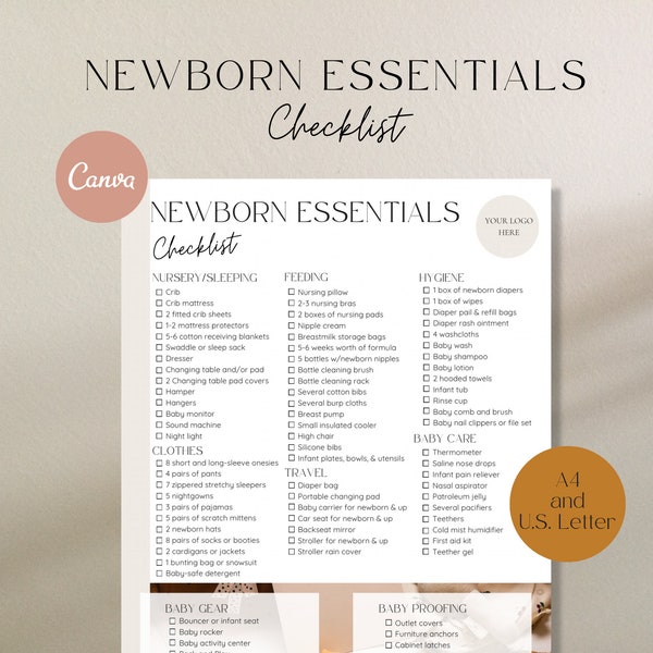 Newborn Essentials Checklist, Newborn Must Haves, Baby Essentials List, Baby Checklist, Baby Preparation, Mom to be gift, Baby Planning