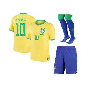 Kid's  Neymar Brazil 22/23 Home Nike Futbol Sports Soccer Jersey