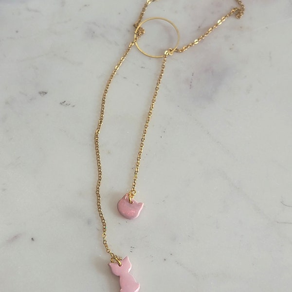 Kitten O-ring Necklace