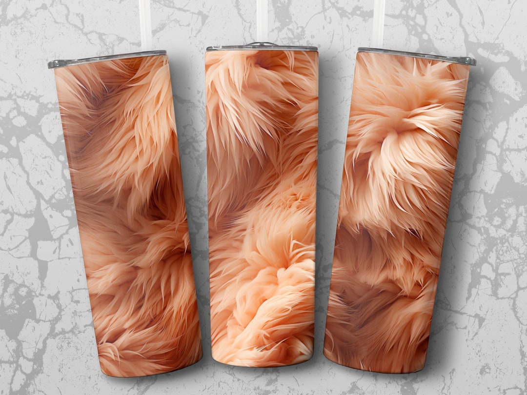 3D Fur Tumbler Wrap Detailed Design 2 PNG, 1 SVG, Seamless Etsy